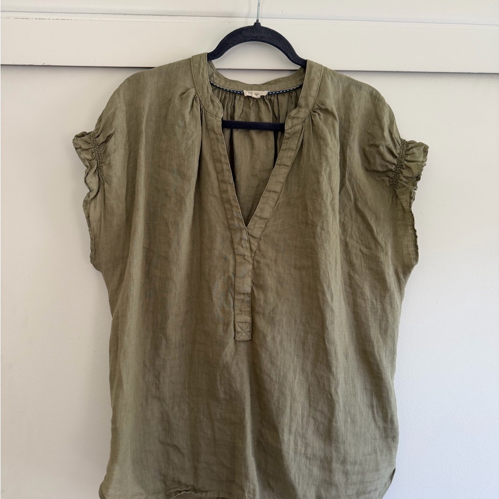 Light Olive Green Pilcro Top